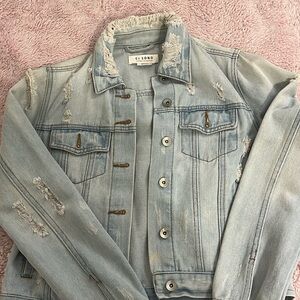 Light Blue Ripped Jean Jacket